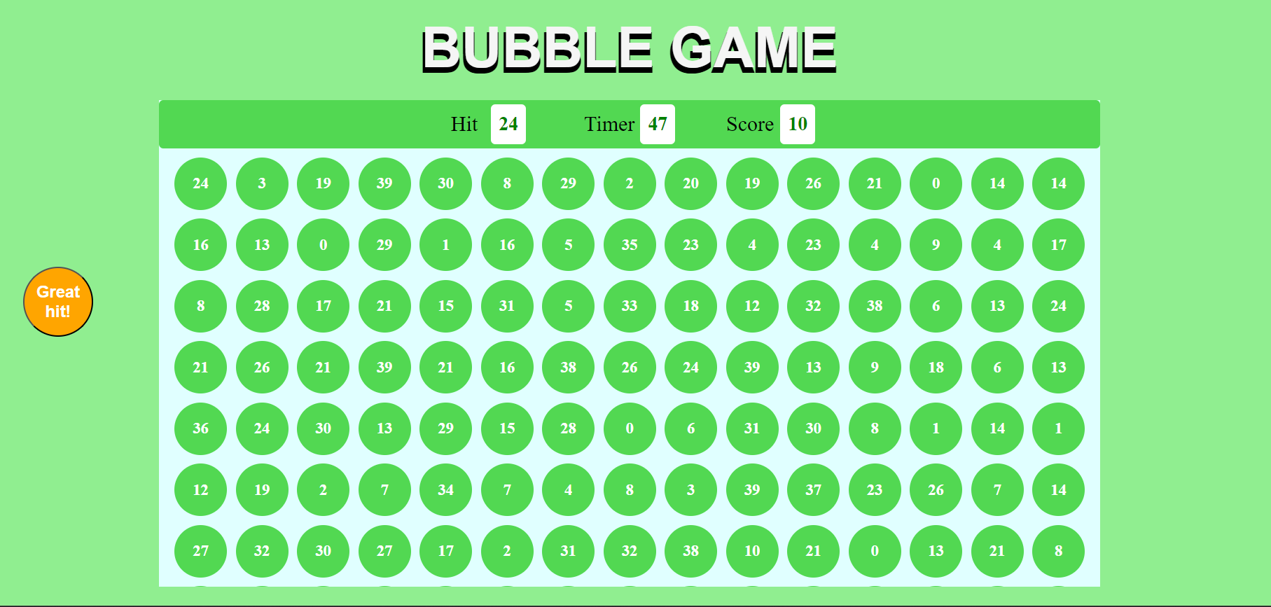 Bubble-Game-Screenshot